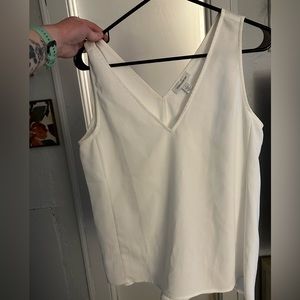 Nordstrom White Blouse, size medium, polyester